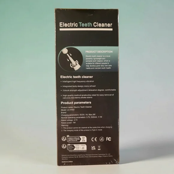 NIB! Electric Teeth Cleaner Sonic Toothbrush - White - Picture 3 of 8